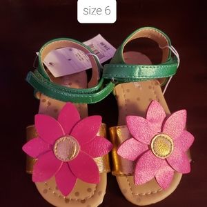 Girls size 6 sandals